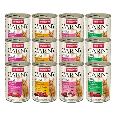 Animonda Carny Adult Saver Pack 12 x 400g - Poultry & Beef Varieties