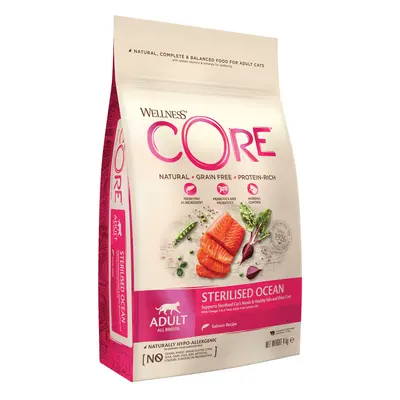 Wellness Core Adult Sterilised Ocean Dry Cat Food - Economy Pack: 2 x 4kg