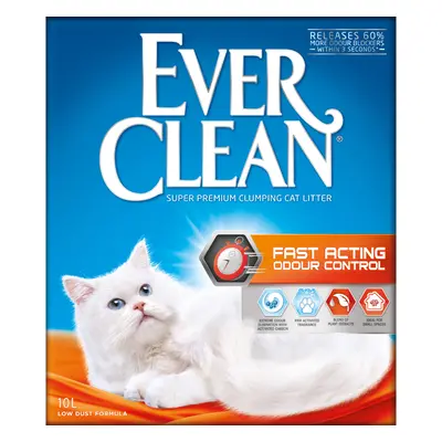 Ever Clean® Fast Acting Odour Control Clumping Cat Litter - Economy Pack: 2 x 10l