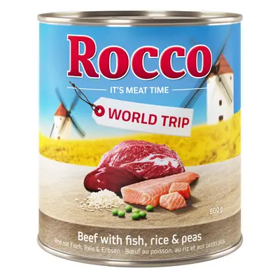 24 x 800g Rocco Menu & World Trip Wet Dog Food 20 + 4 Free! * - World Trip: Spain - Beef with Fi