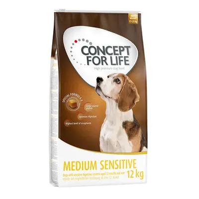 12kg Concept for Life Dry Dog Food - 10 + 2kg Free! * - Medium Sensitive (12kg)