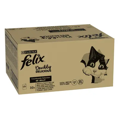 Felix As Good As It Looks - Doubly Delicious Mega Pack 120 x 85g - Countryside Selection in Jell