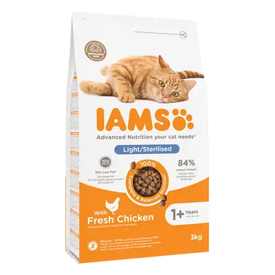 IAMS Advanced Nutrition Light/Sterilised Cat with Chicken - 3kg