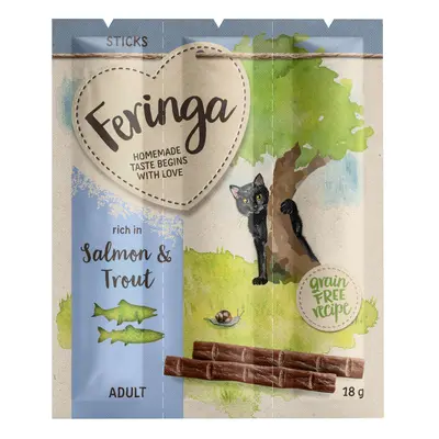 48 x 6g Feringa Sticks Cat Treats - Special Price! * - Salmon & Trout (48 x 6g)