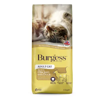 Burgess Adult Cat Rich in Chicken with Duck - 10kg