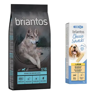 Briantos Dry Dog Food + 60g Briantos Dog Cheese Snack Free! * - Adult Grain-Free Salmon & Potato