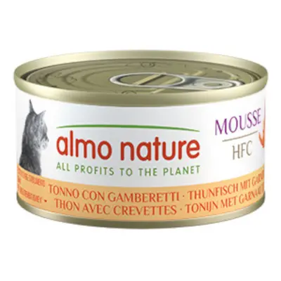 Almo Nature HFC Cat Mousse 6 x 70g - Tuna with Shrimp