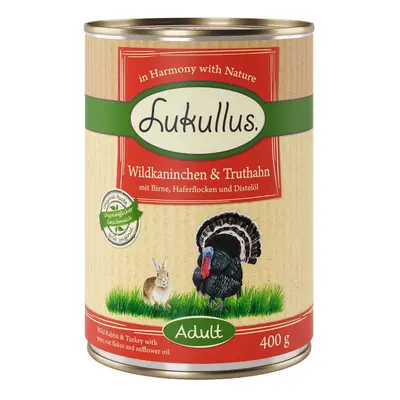 Lukullus Saver Pack 24 x 400g - Wild Rabbit & Turkey