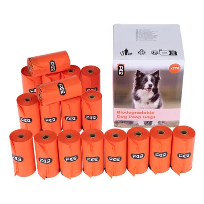 TIAKI Biodegradable Dog Poop Bags - 18 Rolls (15 bags per roll)