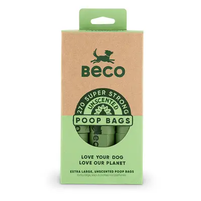 Beco Unscented Dog Poop Bags - 270 Bags (18 Rolls)