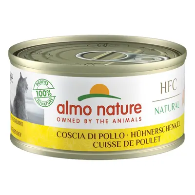 6 x 70g Almo Nature HFC Natural Wet Cat Food - 5 + 1 Free! * - Chicken Drumstick (6 x 70g)