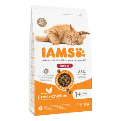 3kg IAMS Advanced Nutrition Dry Cat Food - 15% Off! * - Indoor with Chicken