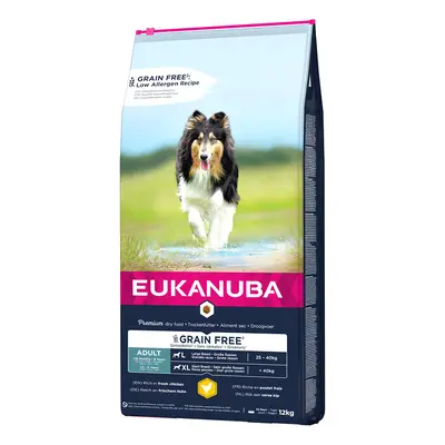 Eukanuba Grain Free Large Breed Adult – Chicken - Economy Pack: 2 x 12kg