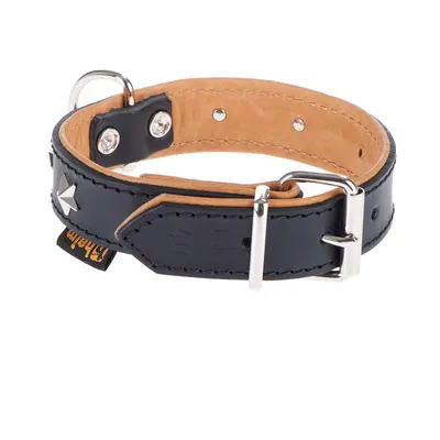 Heim Leather Dog Collar - Stars - Size 40