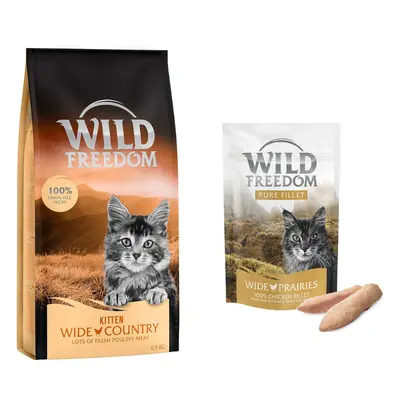 6.5kg Wild Freedom Dry Cat Food + 100g Wild Freedom Cat Snack Free! * - Kitten Wide Country - Po