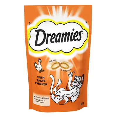 Dreamies Cat Treats 60g - Saver Pack: 8 x with Chicken