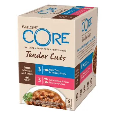 Wellness Core Tender Cuts Adult Wet Cat Food - Saver Pack: Tuna Selection (24 x 85g)