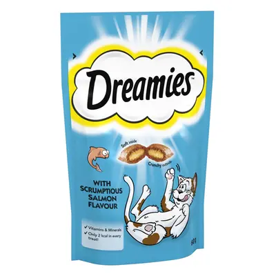 Dreamies Cat Treats 60g - Saver Pack: 8 x with Salmon