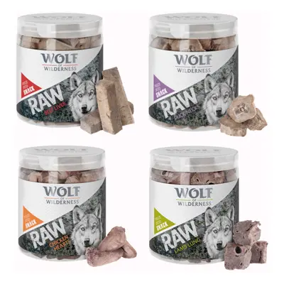 Wolf of Wilderness RAW Freeze-dried Snacks Saver Packs - 4 Varieties: Lamb, Chicken, Beef, Duck 