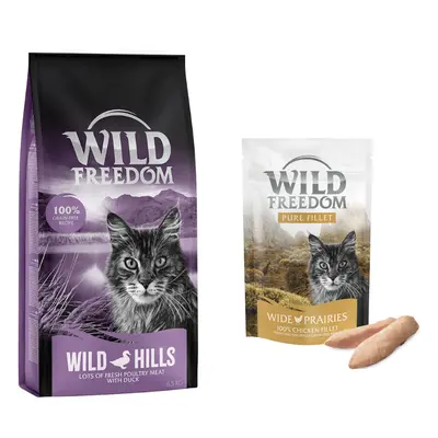 6.5kg Wild Freedom Dry Cat Food + 100g Wild Freedom Cat Snack Free! * - Adult Wild Hills - Duck 