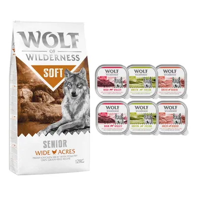 Wolf of Wilderness Dry Dog Food + Wolf of Wilderness Wet Dog Food Free! * - Senior Soft "Wide Ac