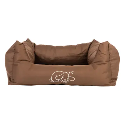 Strong & Soft Dog Bed - Brown - 118 x 90 x 24cm (L x W x H)