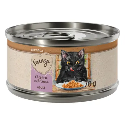 12 x 70g Feringa Juicy Fillet Wet Cat Food - 20% Off! * - Chicken with Tuna (12 x 70g)