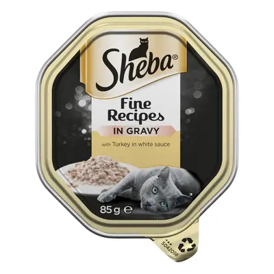 44 x 85g Sheba Wet Cat Food - 36 + 8 Free! * - Fine Recipes Turkey in White Sauce (44 x 85g)