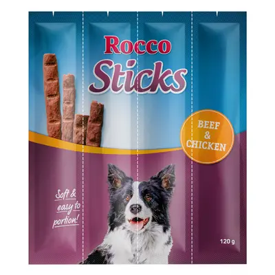 Rocco Sticks Saver Pack 3 x 120g - Beef & Chicken