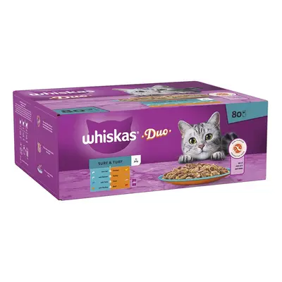 Whiskas 1+ Duo Surf & Turf in Jelly - 80 x 85g