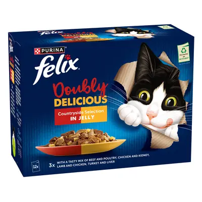 Felix As Good As It Looks - Doubly Delicious 24 x 85g - Countryside Selection in Jelly