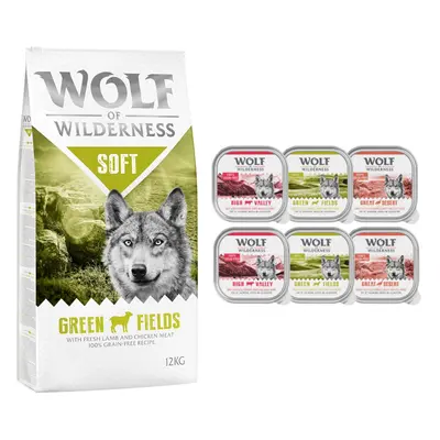 Wolf of Wilderness Dry Dog Food + Wolf of Wilderness Wet Dog Food Free! * - Soft "Green Fields" 