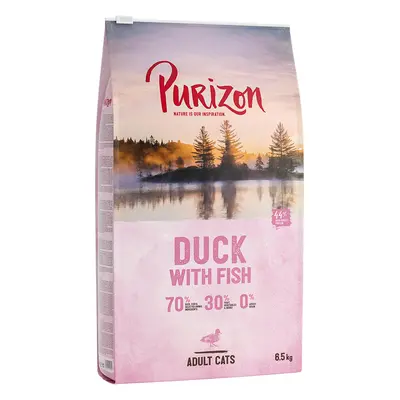 Purizon Grain-Free Dry Cat Food Economy Pack - Adult Duck with Fish (2 x 6.5kg)