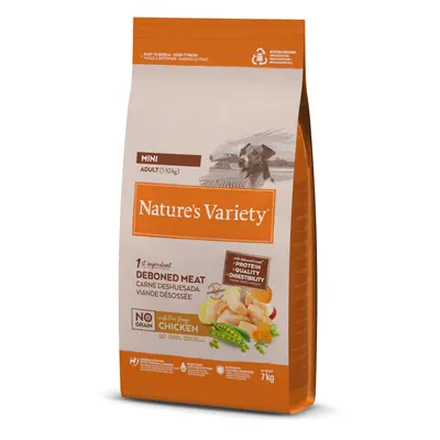 7kg/12kg Nature's Variety Dry Dog Food 6 + 1 / 11 + 1 Free! * - No Grain Mini Adult Free-Range C