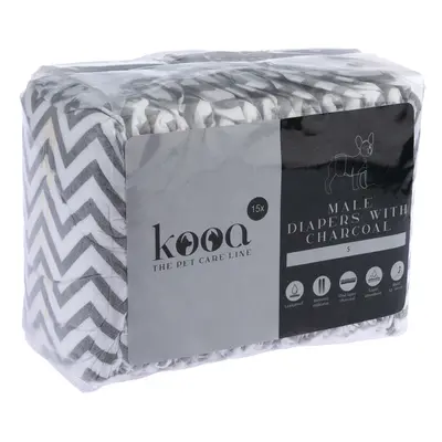 Kooa Male Nappies with Charcoal - Small (15 Nappies)