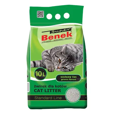 Super Benek Green Forest Cat Litter - 10 litres (approx. 8.4kg)