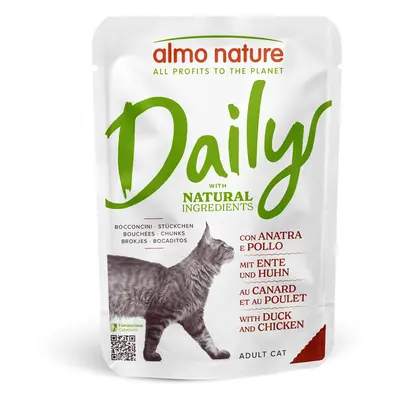 6 x 70g Almo Nature Daily Menu Wet Cat Food - 5 + 1 Free! * - Duck & Chicken (6 x 70g)