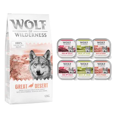 Wolf of Wilderness Dry Dog Food + Wolf of Wilderness Wet Dog Food Free! * - Adult "Great Desert"