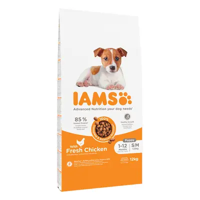 IAMS Advanced Nutrition Puppy & Junior Small & Medium Dog - Chicken - Economy Pack: 2 x 12kg