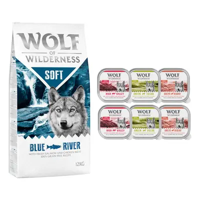 Wolf of Wilderness Dry Dog Food + Wolf of Wilderness Wet Dog Food Free! * - Soft "Blue River" - 