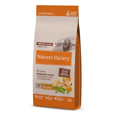 7kg/12kg Nature's Variety Dry Dog Food 6 + 1 / 11 + 1 Free! * - No Grain Medium/Maxi Adult Free-