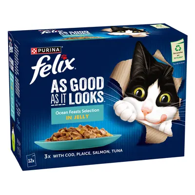 Felix As Good As It Looks 12 x 85g - Ocean Feasts in Jelly