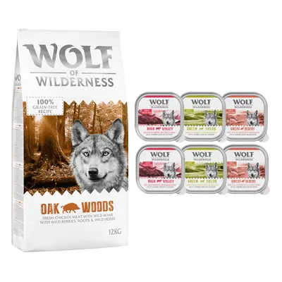 Wolf of Wilderness Dry Dog Food + Wolf of Wilderness Wet Dog Food Free! * - Adult "Oak Woods" - 