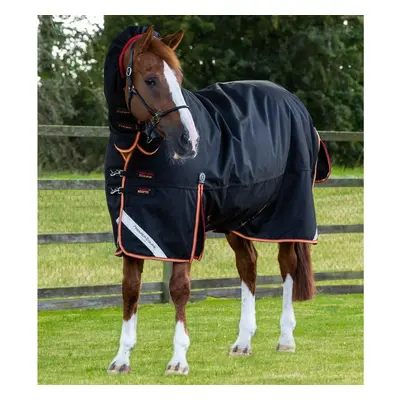 Outdoor horse blanket with neck cover Premier Equine Titan Storm 450 g