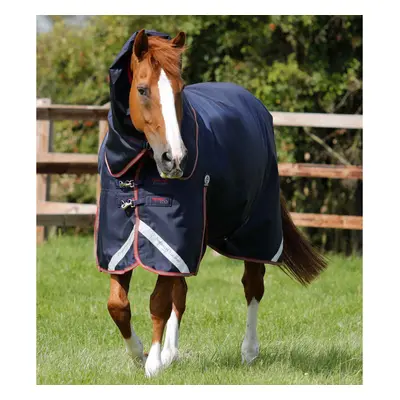 Outdoor horse blanket with neck cover Premier Equine Titan 100 g