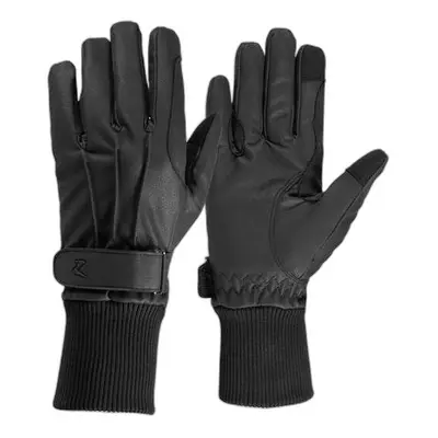 Fleece-lined pu leather riding gloves Horze