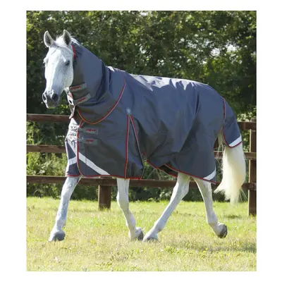 Waterproof outdoor horse blanket with neck cover Premier Equine Buster 50 g