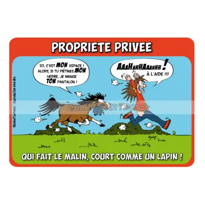 Humorous plaque private property Fr8Man