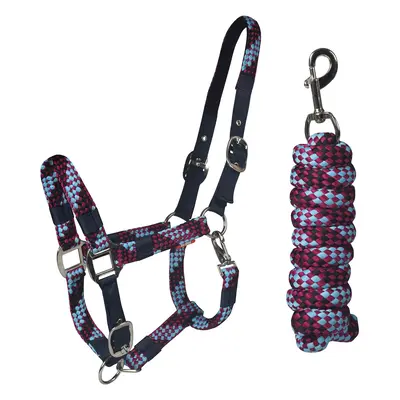 Halter and lead rope set for horse Horka Red Horse