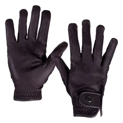 Leather riding gloves QHP Pro